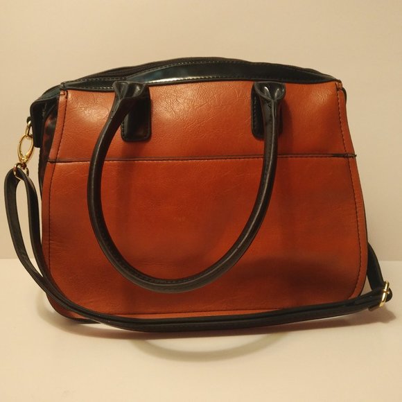 London Fog Hampton Colorblock Satchel - Picture 3 of 8